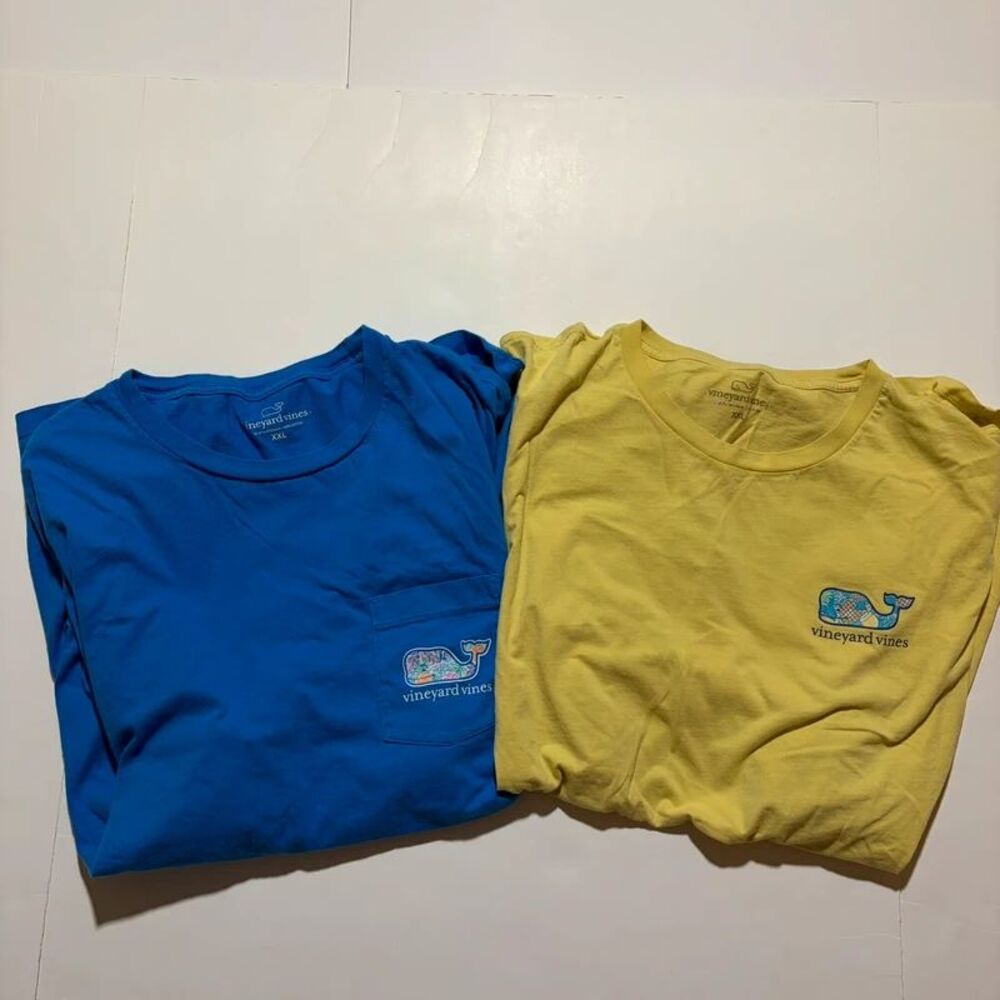 Lot of 2 Vineyard vines size XXL pocket t shirts graphic